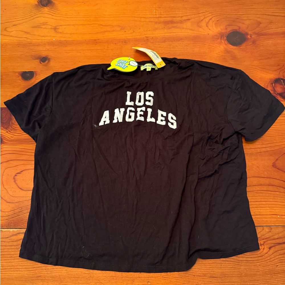 Black Los Angeles Short Sleeve Tee